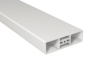 Balkonbrett PVC Kunststoff weiß